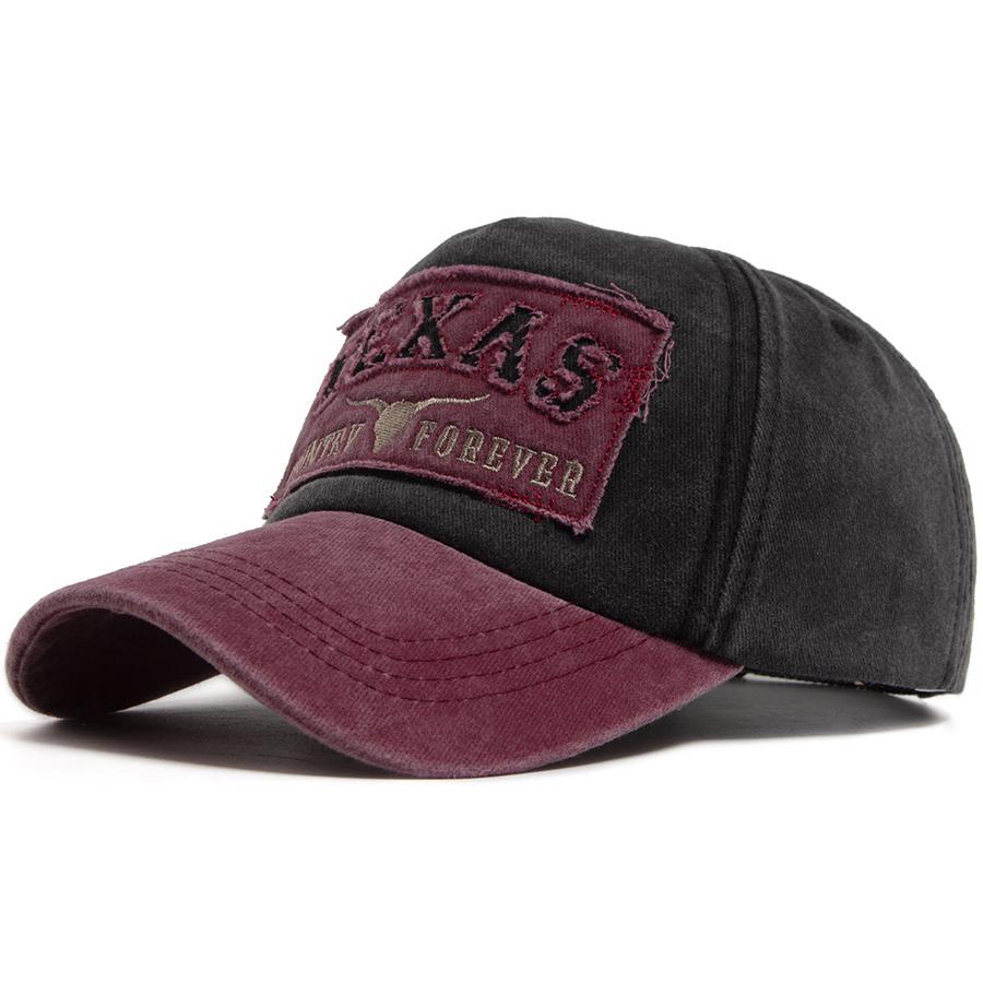 Fashion Men Baseball Cap Vintage Washed Cotton Embroidery Hip Hop Hat Summer Truck Cap Outdoor Casual Women Sun Visor Adjustable