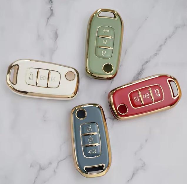 Neue Mode TPU Autoschlüsselhülle Abdeckung Für Renault TWingo 3 Duster Captur Logan Laguna Scenic Für Dacia Logan 2021 Schlüsselabdeckung Fernbedienungsschale