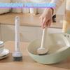 Stain Removal Pot Cleaning Brush Blind Spots Free Scrub Brush Rotatable Pot Scrubber  Skillet