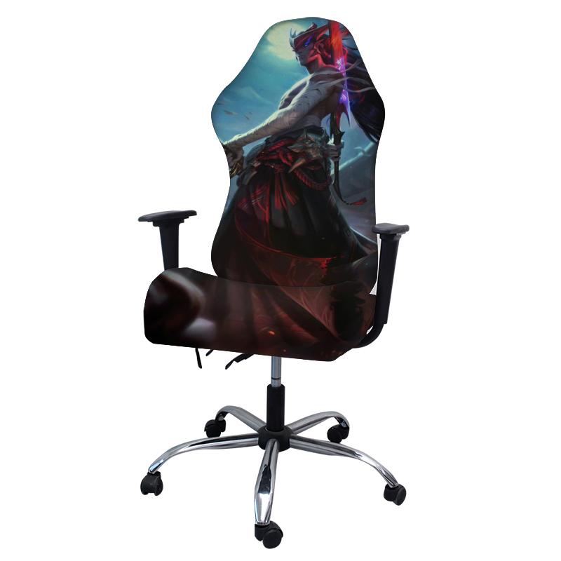 Simple Home Gaming Chair Cover Universal Computer Game Competitive Chair Seat Backrest Armrest Elastic Swivel Chair Covers Home