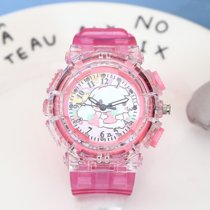 Montre électronique Ku Luo Mi pour filles, avec affichage de l'heure et fonction phosphorescente : cadeau idéal pour un anniversaire à la maternelle