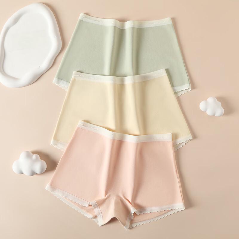 Fenteng Women's Antibacterial Cloud Cotton 2-in-1 Safety Shorts 3-Pack