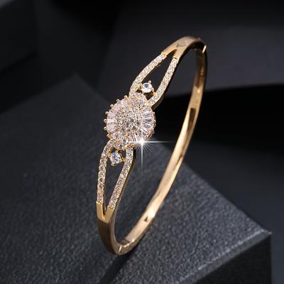Elegant and Sophisticated Zircon-inlaid Bracelet, Trendy Design, Simple and Fashionable, Light Luxury Bracelet