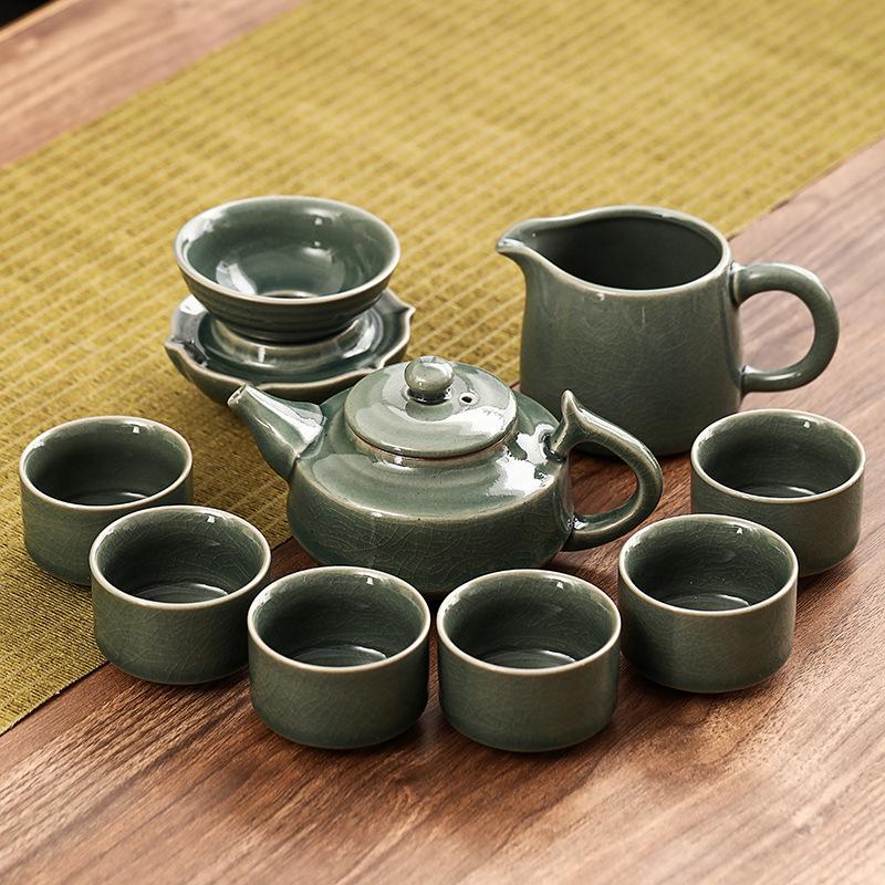 

Керамический набор для чая Кунг-фу Гэ Цилинь, подарочные коробки для клиентов для деловых мероприятий компании