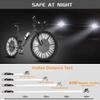 12Pcs Bicycle Spoke Reflectors Bike Reflector Tube Cycling Night Safety Reflective Bikes Wheel Rim Spoke Mount Clip Tube 80mm