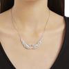 Swarovski Swan Crystal Double Swan Necklace Women necklace Silver 5201962