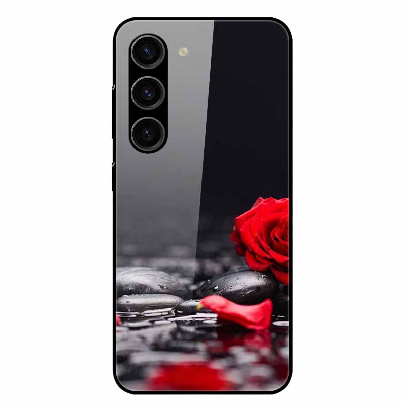 For Samsung Galaxy S25 Plus Case Tempered Glass Hard Phone Cover for Samsung S25 Ultra 5G Back Cases for GalaxyS25 S 25 S25Plus