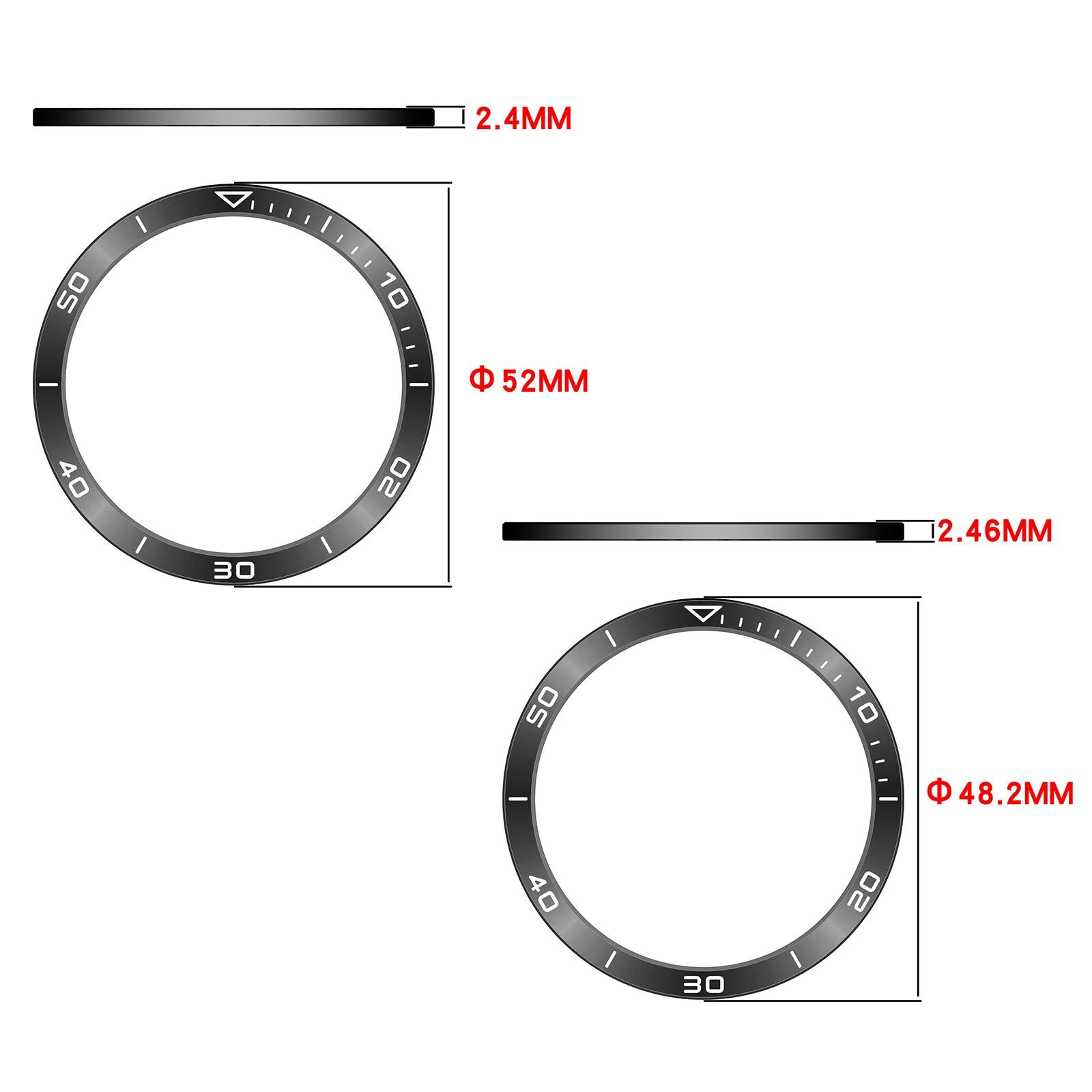 

Protective Stainless Steel Bezel Styling for SOLAR 51mm/Dedicated 47mm 51mm Anti Scratch Watch Accessory SOLAR 51MM красный/серебряный