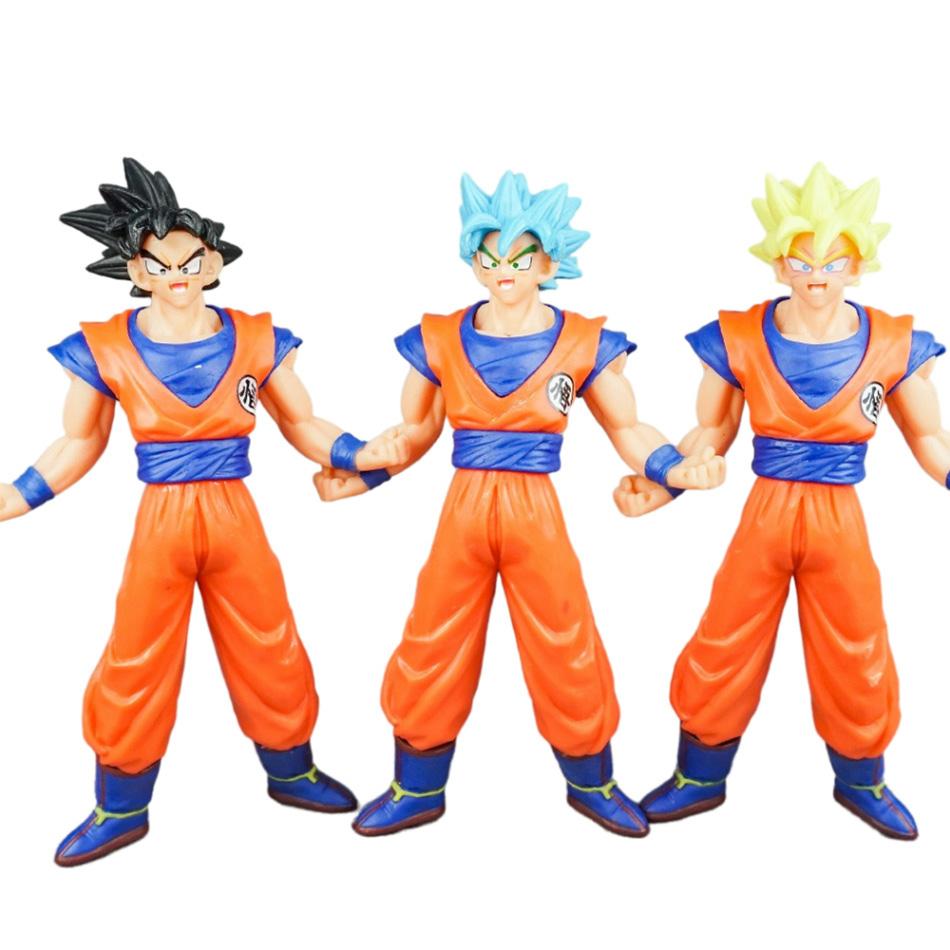Dragon Ball Super Saiyan Anime Figurine Model Rose Goku Action Figure Gohan Figures Vegeta Statue Collection Toy Figma Z GK DBZ Round Sensory