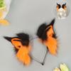 Flauschiges Tierohren-Stirnband Cosplay Anime Convention - Fuchs Wolf Luchs Ohren Aus Weichem Plüsch Verstellbar Eine Größe