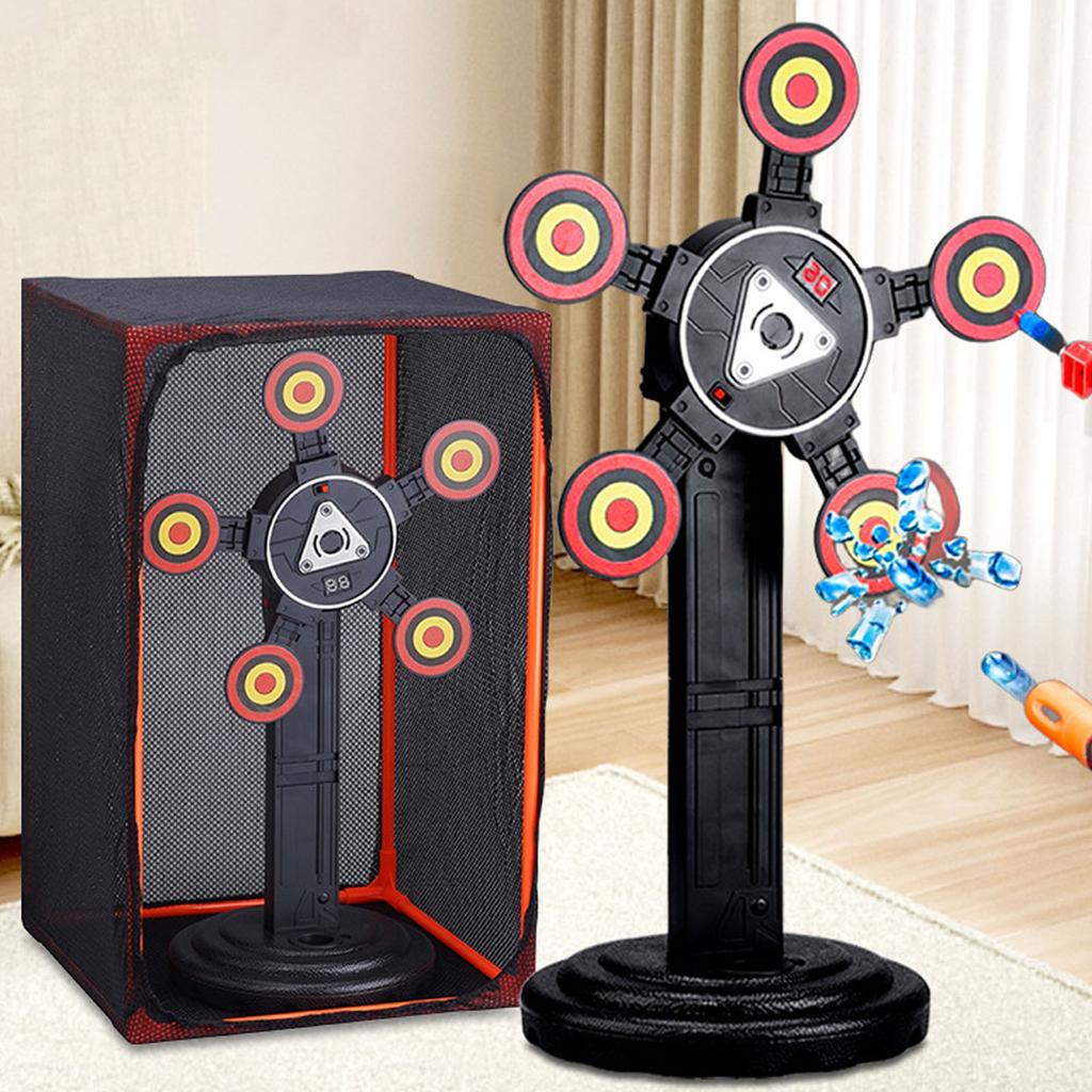 Children Electronic Scoring Target Toy Auto Reset Sound Effect 360 Degree Rotating Moving Target for Competition Training