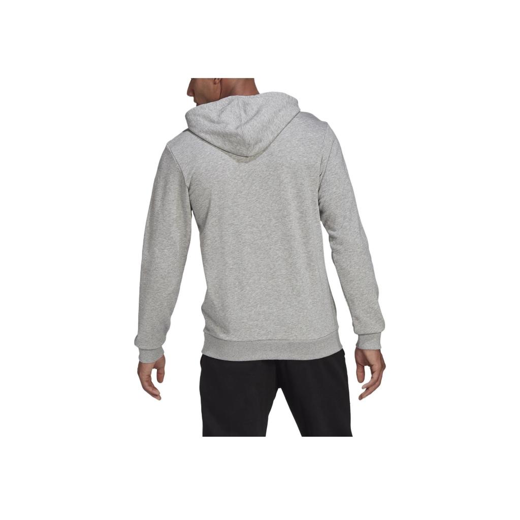 Adidas Large Logo Printed Casual Hoodie Men hoodies Gray GK9541