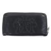 Great Purse REC ZIP Black Leather Mens Used