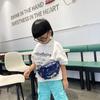 Stylish Children's Canvas Crossbody Bag With Adorable Cartoon Dinosaur Design