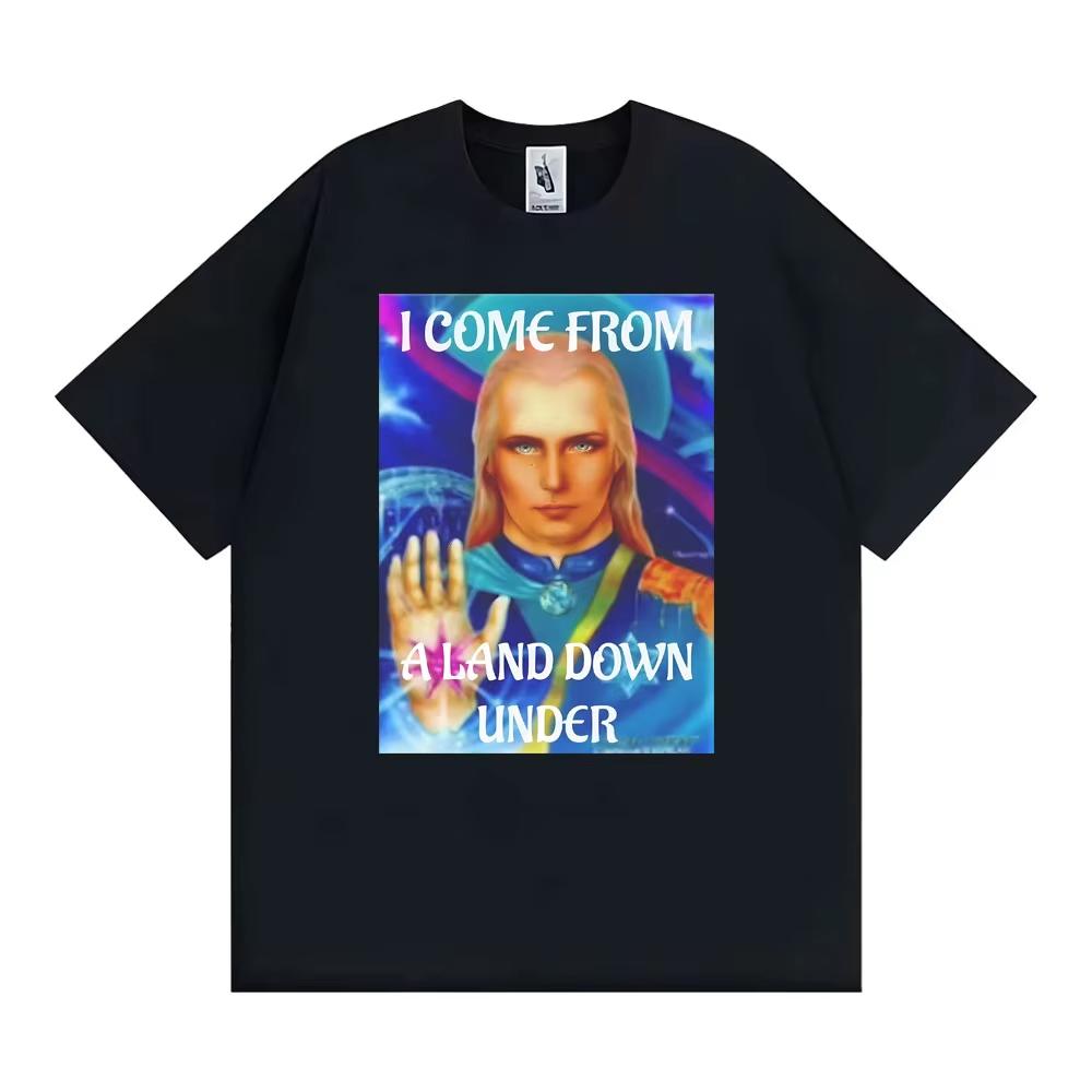 

I Come From Aland Down Under Mythical Inner Earth Agartha Graphic T Shirt Men Women Street Vintage T Shirts Short Sleeve T-shirt S разноцветный