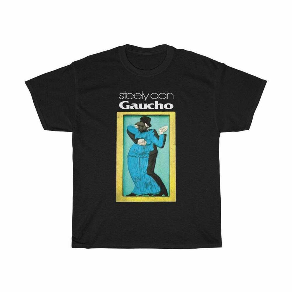 

Вінтажна чорна футболка унісекс Steely Dan Rock Band Gaucho XL