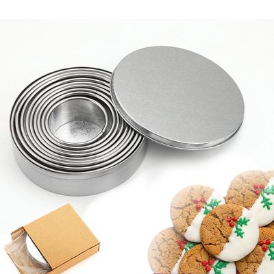 304 Nerezový Mousse Kroužek Výška 3cm Průměr 3-12cm 12 Ks/Sada Pečicí Nástroje Kuchyňské Doplňky Vykrajovátka Forma