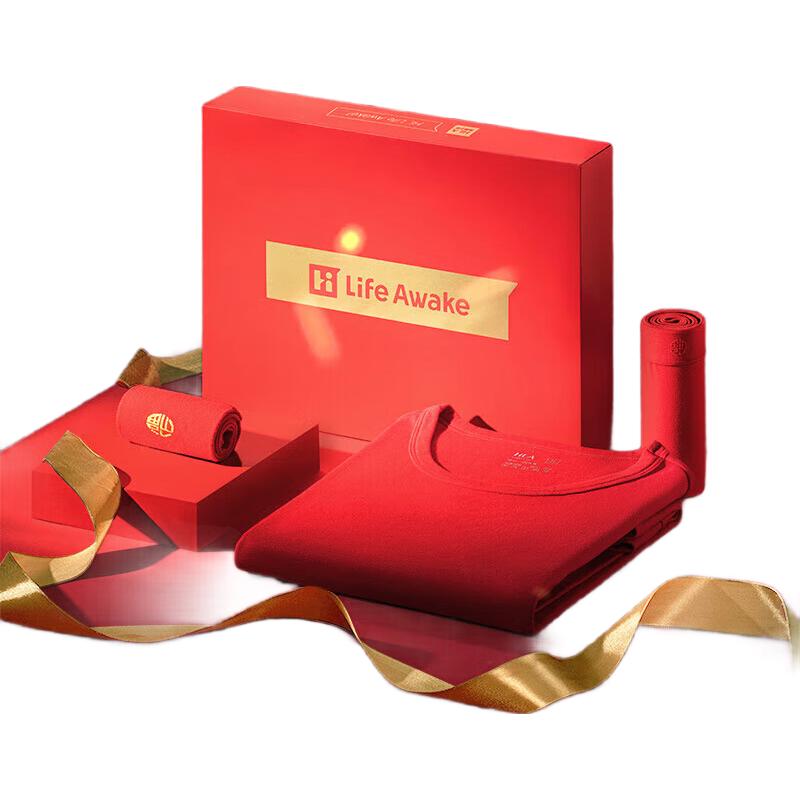 

Hailan Home Мужской комплект термобелья из чистого хлопка цвета «счастливый красный» 2XL