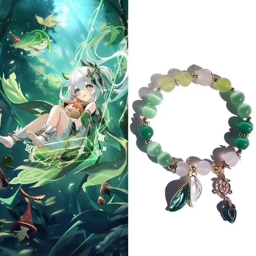 Anime Genshin Impact Roztomilé náramky Nahida Scaramouche Cosplay Módní náramek Ruční šňůrka Náramky Šperky Doplňky Dárek pro fanoušky