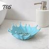 Desktop Storage Tray 3D Printed Jewelry for Rings Earrings Bracelets, Ocean Splash Organizer Trinket Dish, Decorative Home Vanity Decor Boho
