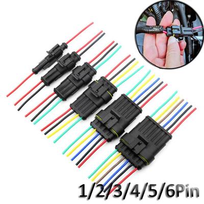 And Female Accessories Seal Kits Car Waterproof Electrical Connector Automotive HID Plug With Wire