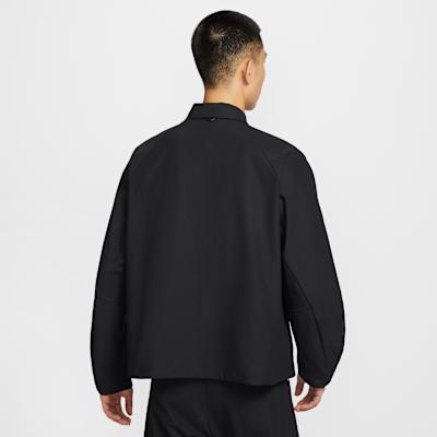 Nike Dri Fit Jackets Men's Black Stand Collar Moderate