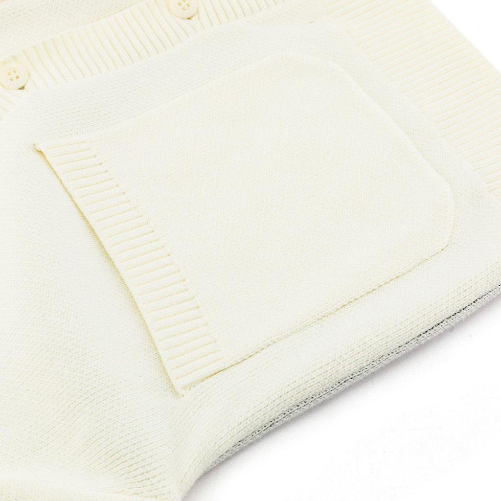 Vans Women's V-Neck Embroidered Knit Cardigan Off White VN000NFBFS8