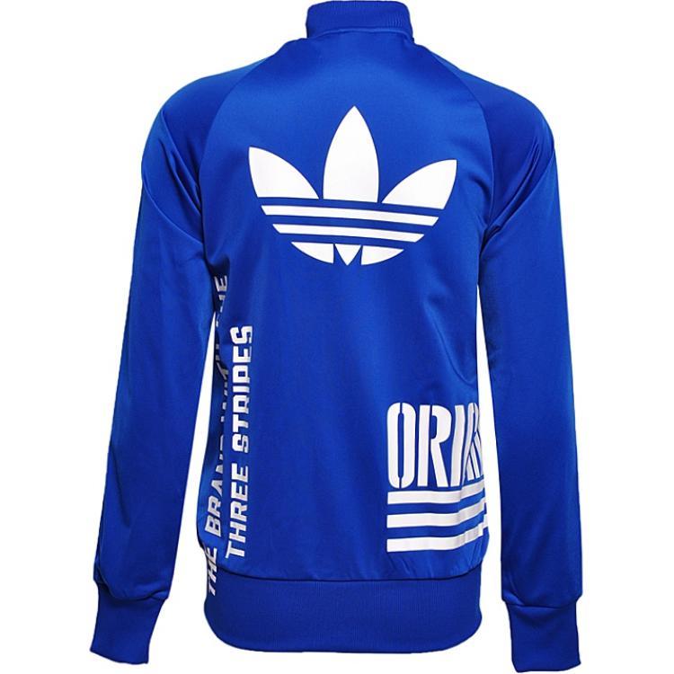 Adidas Originals Lifestyle Leisure Series Sports Long Sleeve Baseball Collar Jacket Men Jacket Blue AY8625