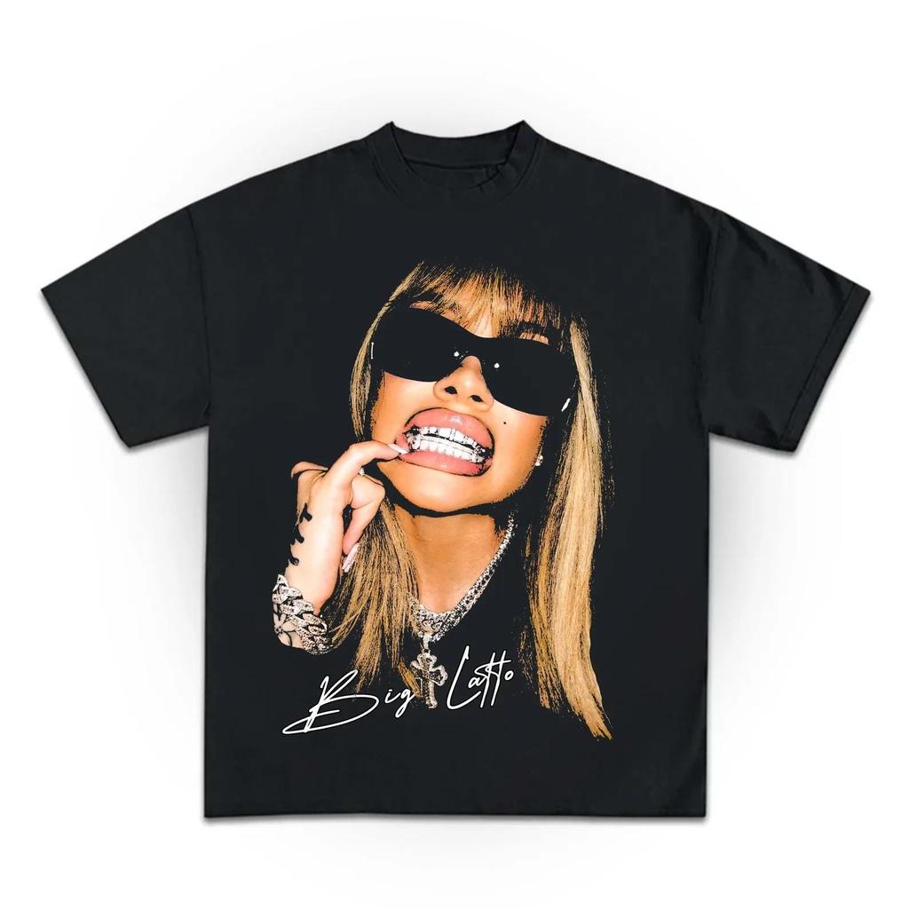 T-shirt Latto, T-shirt Grafica Big Latto, T-shirt Concerto Hip Hop, T-shirt Merch Rapper, Maglietta Tour Sugar Honey Iced Tea, T-shirt Rap Unisex