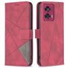 BINFEN COLOR For Motorola Edge 50 Fusion 5G Phone Cases Wallet Stand Geometry Imprint Leather Cover