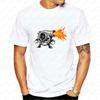 Angry Chibi Turbocharger Blowing Fire Boost Mascot Summer ShortSleeved Unisexs And Unisexs Universal Shirt Comfortable TShirt