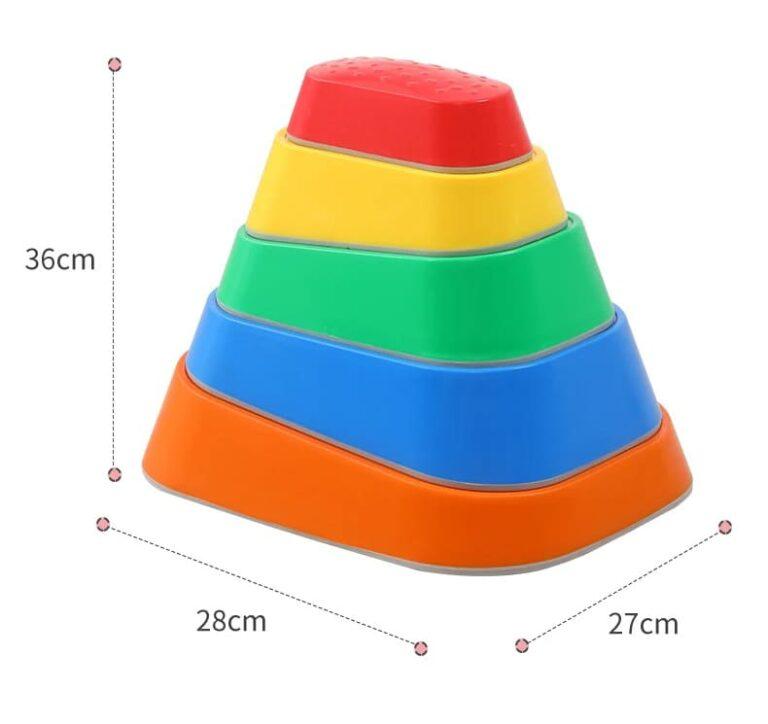 Sensory Path River Stones Children Balancing Stones Stepping Stones for Children Motor Skills and Coordination Colorful 6 Pcs