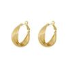 Trendy European & American High-End Twisted Metal Earrings for Women