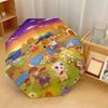 Animal Crossing Windproof Auto 8 Rib Folding Umbrella Portable Outdoor Parasol