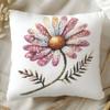 New Glitter Daisy Printed Pillowcase Light Luxury Floral Home Living Room Sofa Cushion Pillowcase