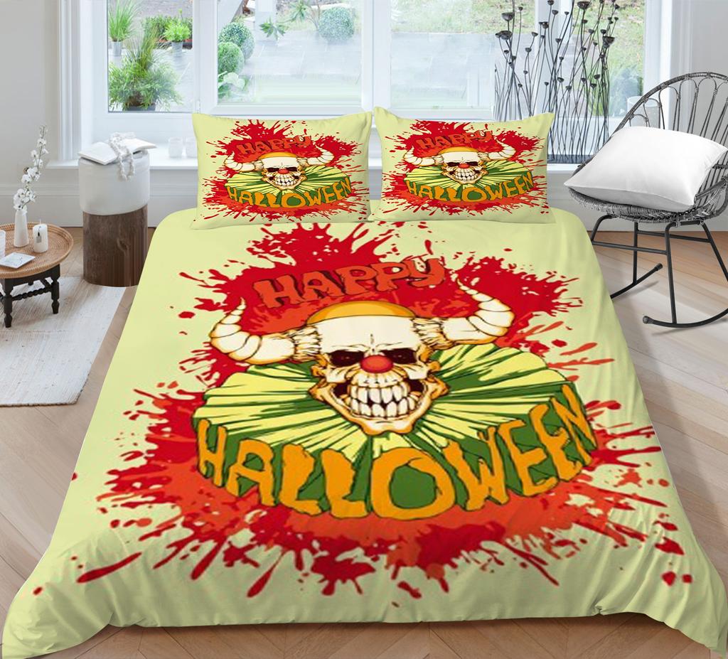 Bedding Cover Sets Skull Home Textiles Bed Quilt Cover Bedding Set 3D Duvet Cover Comfortable Bedclothes Microfiber Quilt Cover