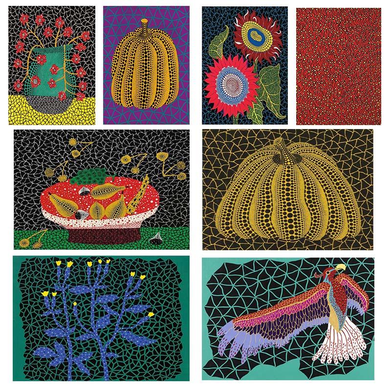 

Yayoi Kusama фиолетовая тыква холст картина маслом постеры и принты Quadros настенная картина для гостиной домашний декор Cuadros (с рамкой)