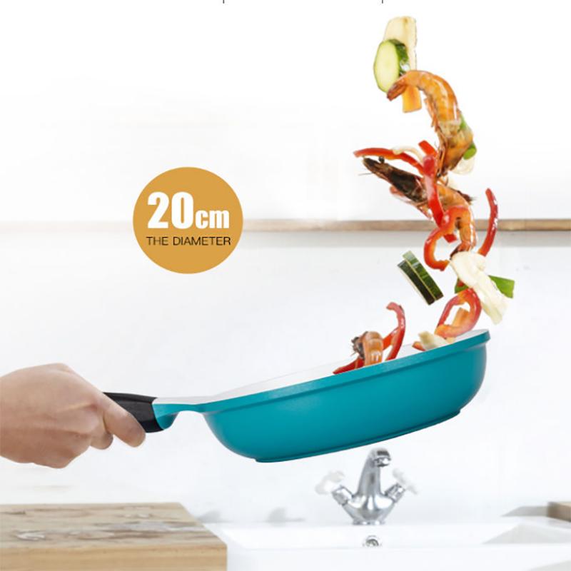 Ceramic Non-stick Pan Non-stick Steak Frying Pan Pancake Frying Eggs Less Oily Smoke Induction Cooker General
