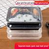 MOLUONA Transparent Disposable 5-Compartment Lunch Boxes