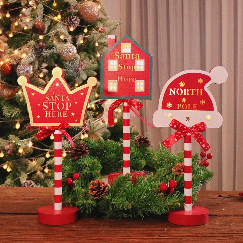 

Atmosphere Light Christmas Road Sign Light Stop Letter Xmas Ornament Light Wedding 8-point round