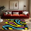 Boho Area Rug Abstract Pattern Modern Home Decor Fuzzy Floor Mat Living Room Bedroom Carpet Non Slip Washable Rugs