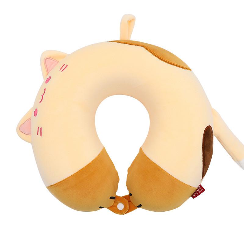 Cartoon Animal Memory Foam U Shaped Pillow For Travel And Office Comfort