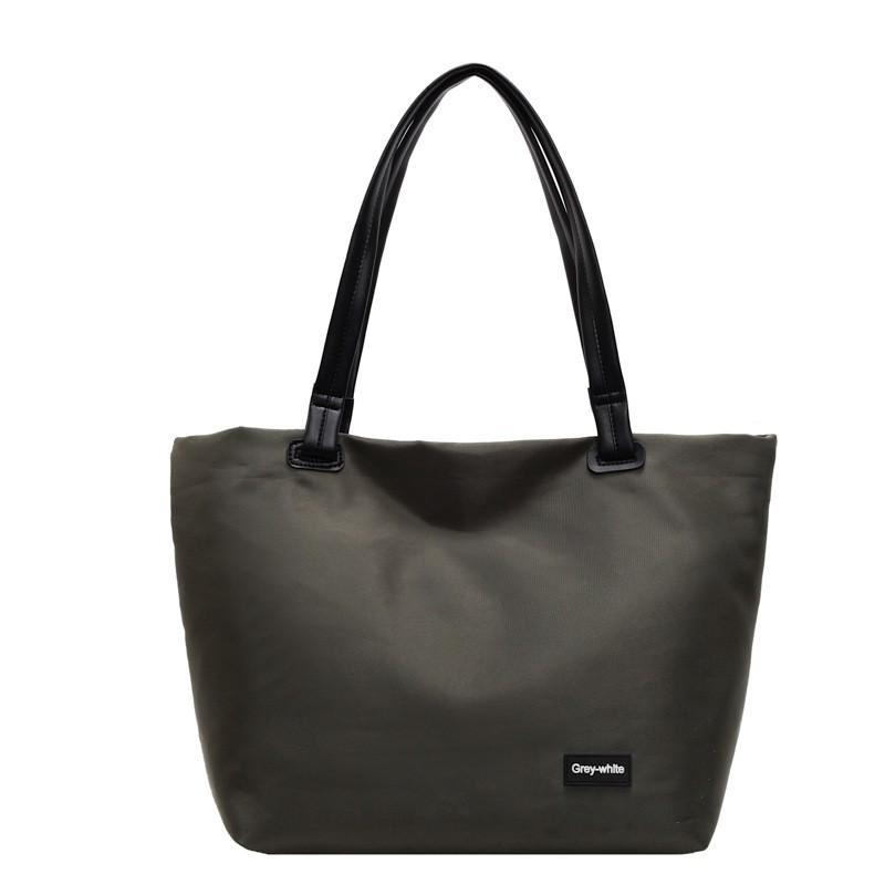 Large Capacity Oxford Fabric Tote Bag Women Daily Use Water Resistant Minimalist Style