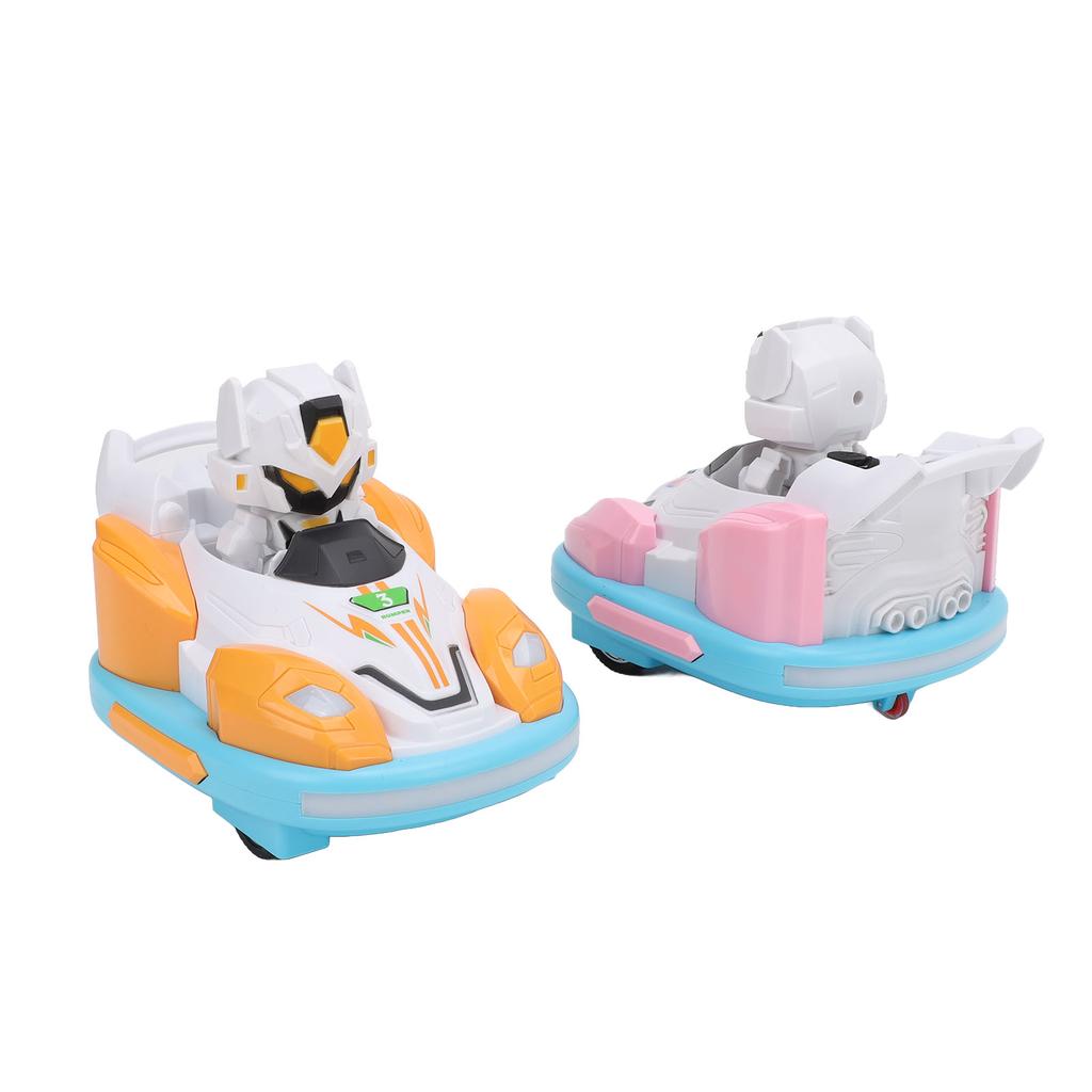Remote Control Bumper Car with Spray Mist Light Robot 2.4GHz Parent Child Toy Drift RC Battle Race