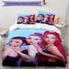 3pcs Duvet Cover Set (1*Duvet Cover + 2*Pillowcase, Without Core), KPop Demon Hunters Print Soft All‑Season Bedding Set, Home Bedroom Decor Gift