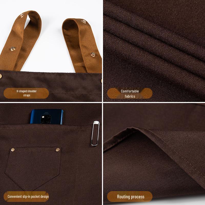 Dawei Plus-Size Waterproof Kitchen Apron with Custom Logo for Men and Women