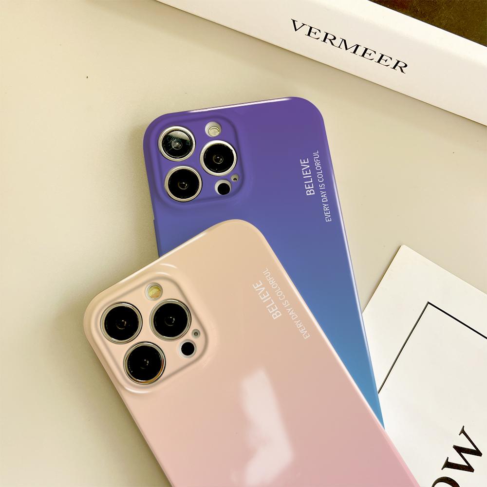 All-inclusive Film Phone Case Cartoon Pattern Design Hard Shell Full Cover Camera Shockproof Protection Case