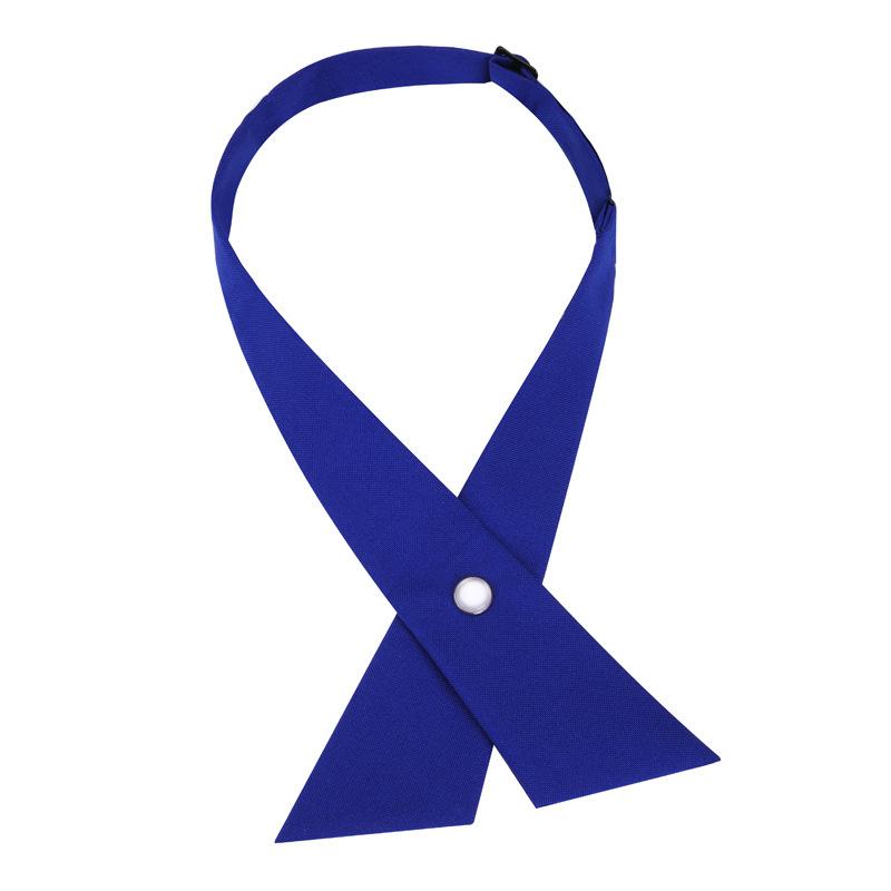 Student Jk Uniform School Uniform Bow Tie Collar Flower Korean Version Men'S And Women'S Cross Bow Shirt Bow