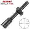 T-EAGLE 2.5x20 Short Scope Rifle Scope Mildot Scope with 20mm High Mount Ring