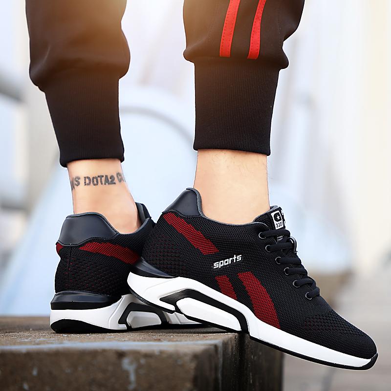 Golden Sapling Spring Fashion Men's Shoes Invisible Internal Heighten Man Shoes Breathable Mesh Comfy Leisure Sports Sneakers